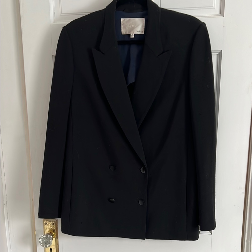 Aritzia - Wilfred - Le Fou - Black Tailored Blazer Classic Formal Design